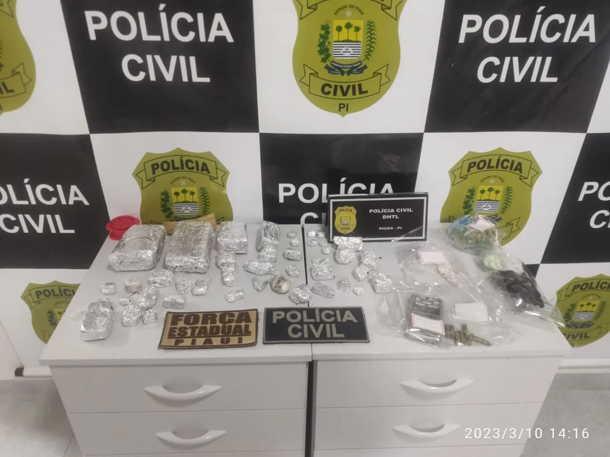 Operação Cerne polícia apreende grande quantidade de drogas e realiza