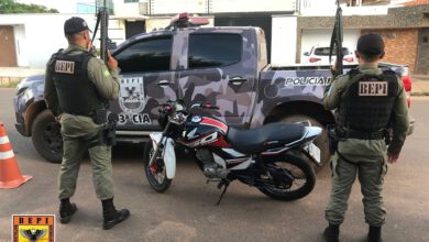 Polícia apreende moto com adulterações em Picos - PM-PI