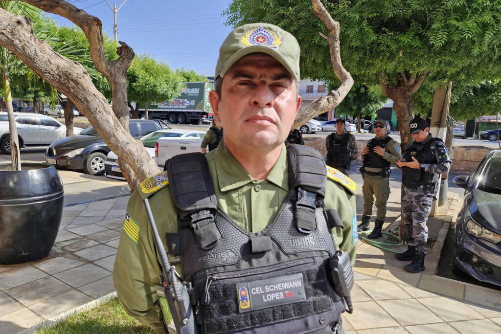 Comandante da PMPI, coronel Scheiwann Lopes - Foto; Antônio Rocha/TV Clube