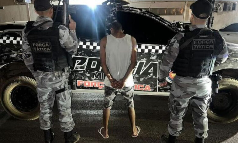 Homem confessou o crime após ser localizado pela PM; celular roubado foi recuperado - Foto: PMPI