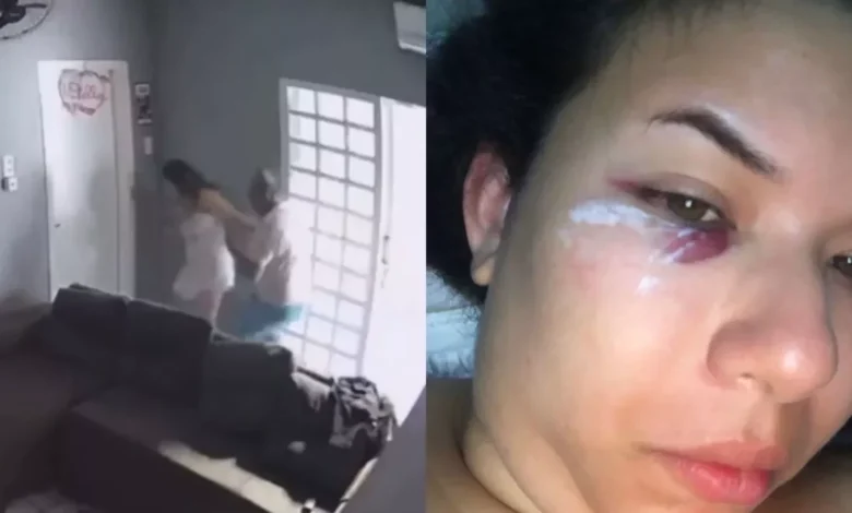 Jornalista Yara Ataide divulga vídeo levando soco de ex-marido | Reprodução