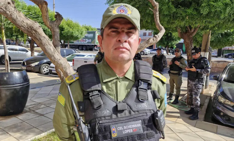 Comandante da PMPI, coronel Scheiwann Lopes - Foto; Antônio Rocha/TV Clube